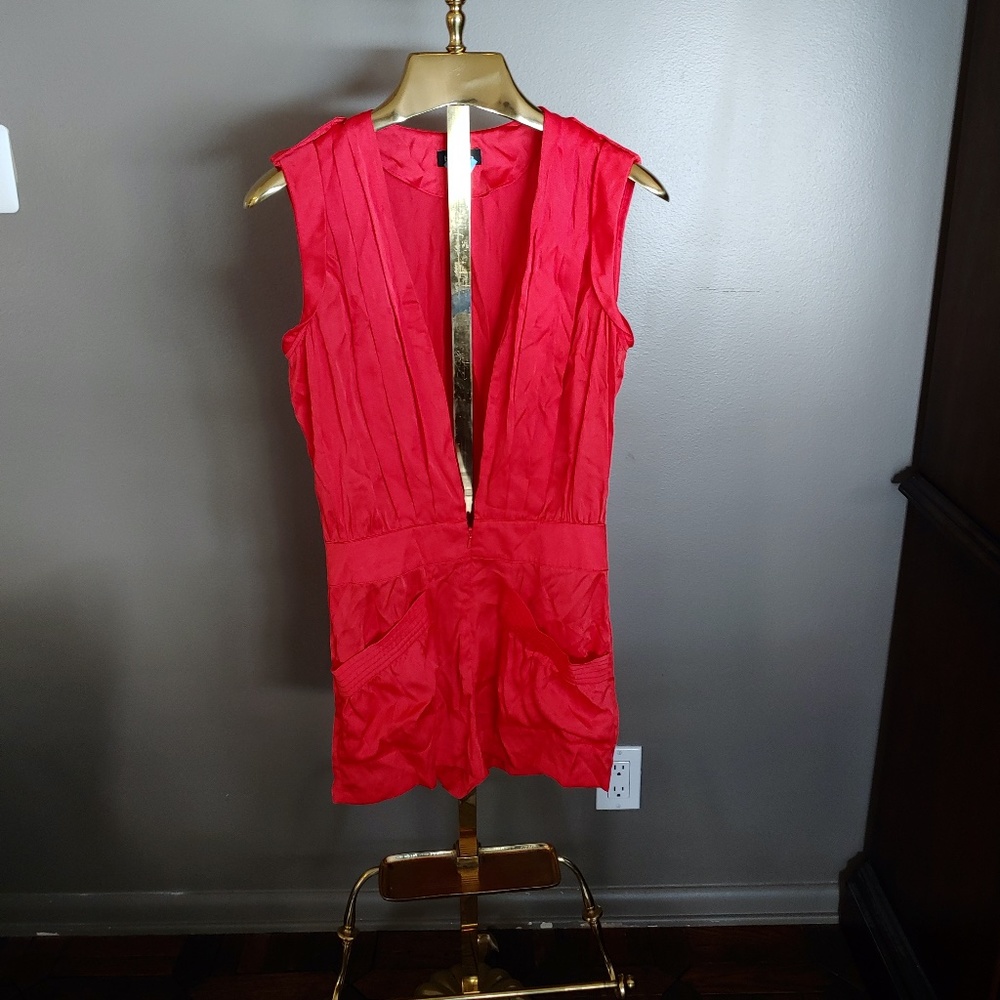 bebe Orange Romper